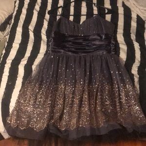 Gray and Gold dress
